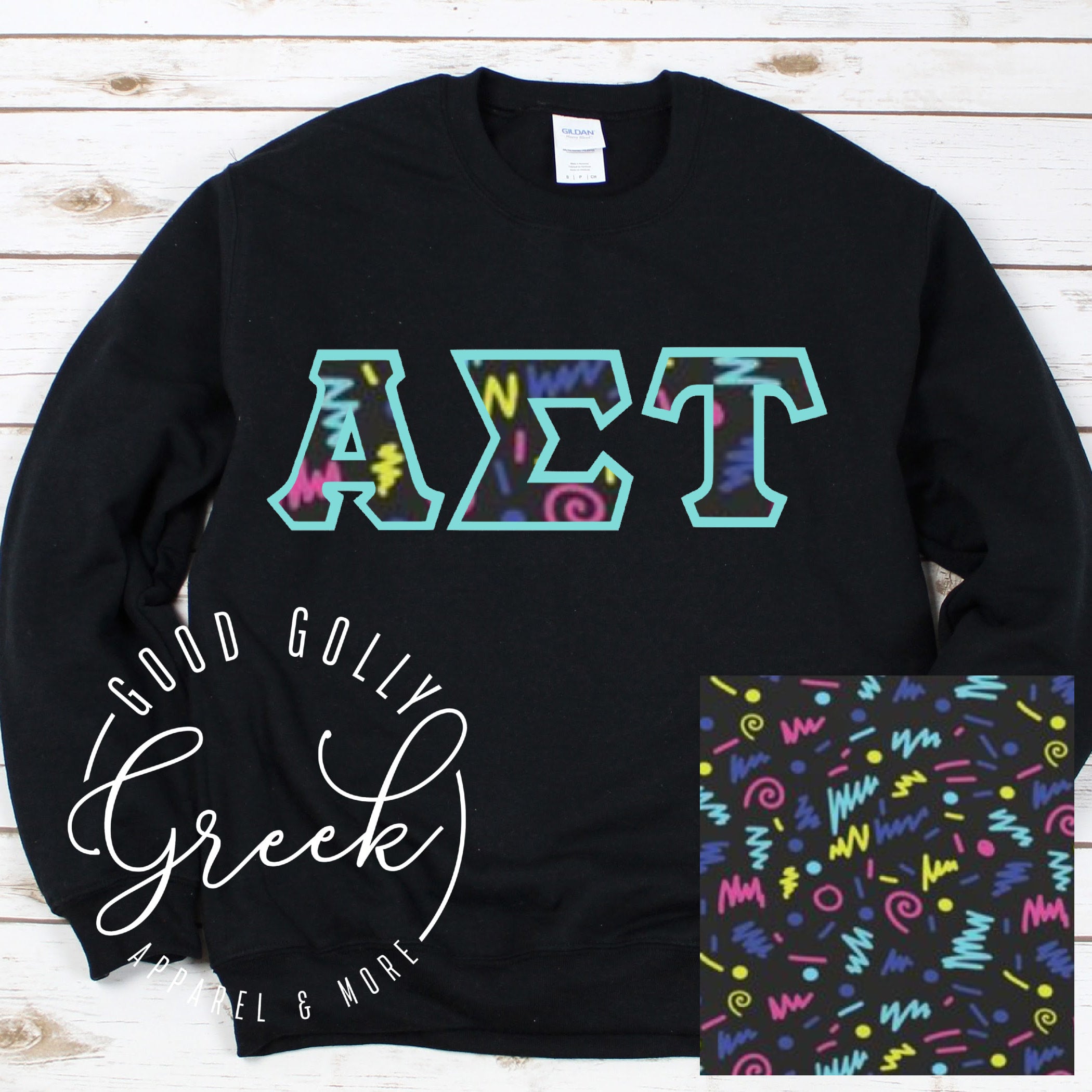 Greek stitched letters best sale