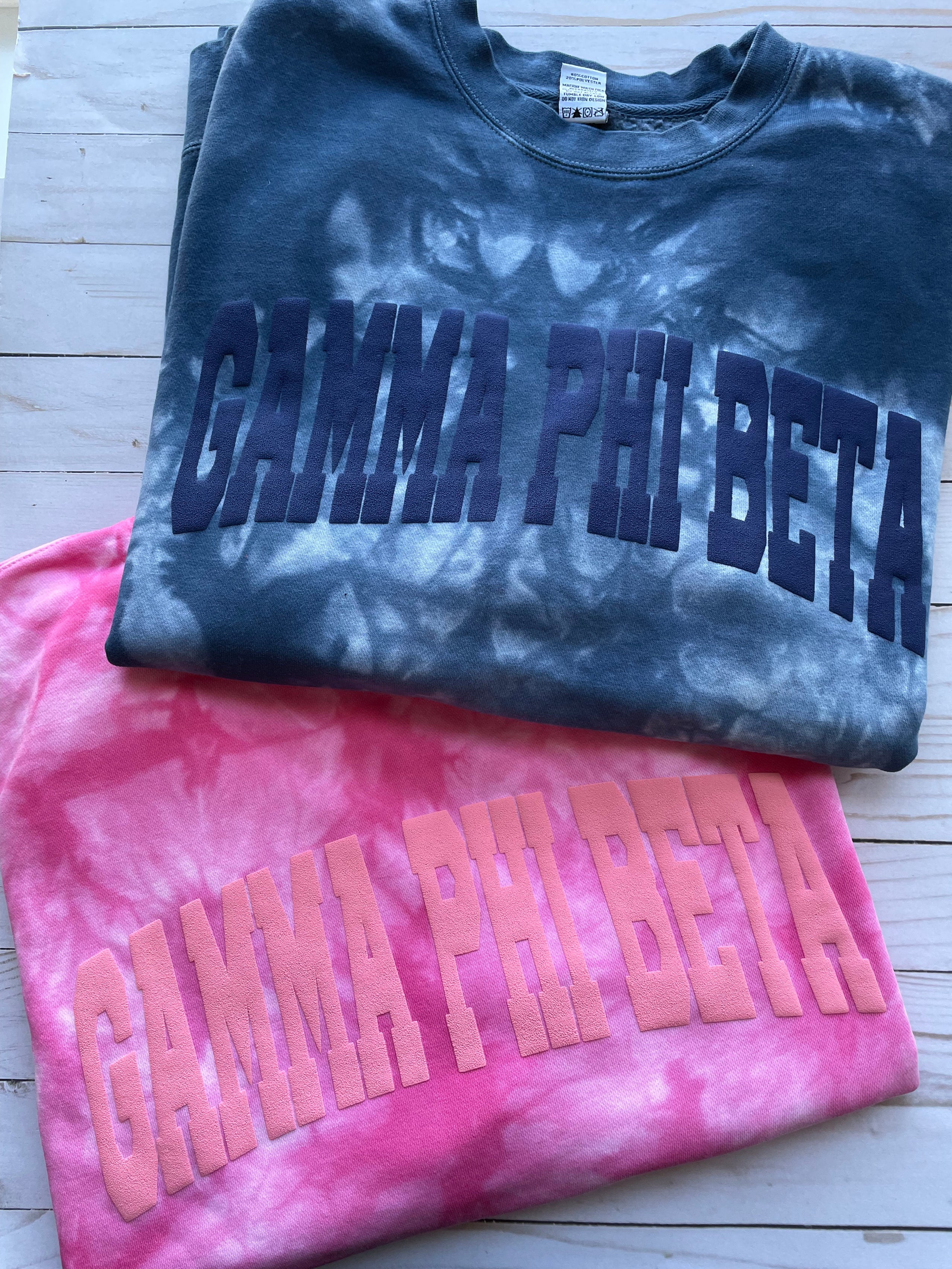 Tie dye sale sorority sweatshirt